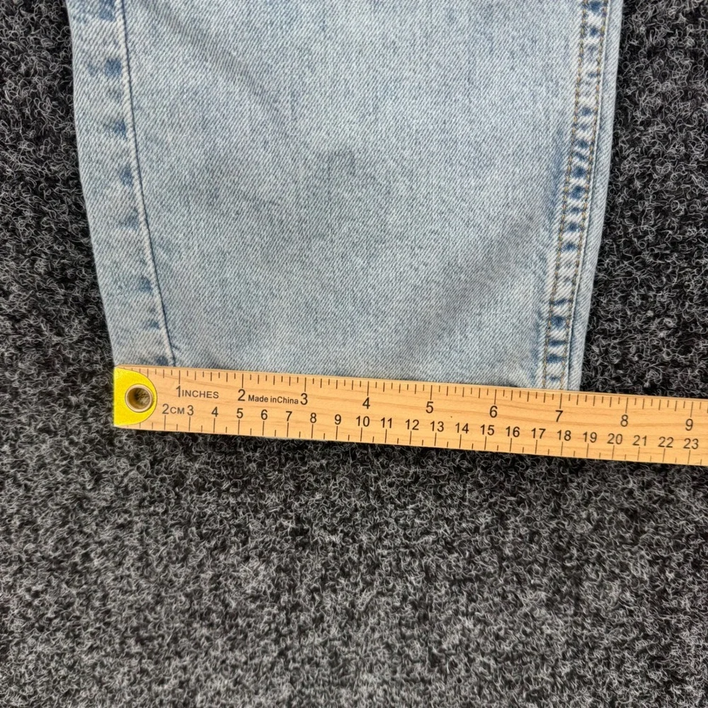 Levis 505 Regular Fit Jeans Mens 30x30 Light Wash Blue Denim Straight Leg